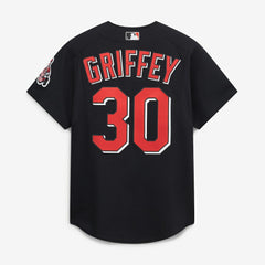 Ken Griffey Jr. Cincinnati Reds Cooperstown Collection Authentic Mesh Batting Practice Jersey Black