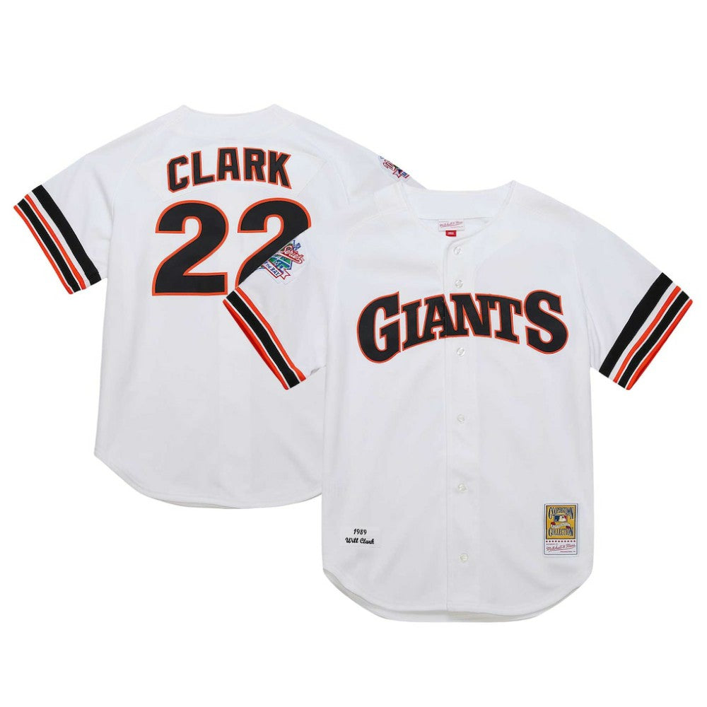 Will Clark San Francisco Giants Cooperstown Collection 1989 Authentic Jersey White