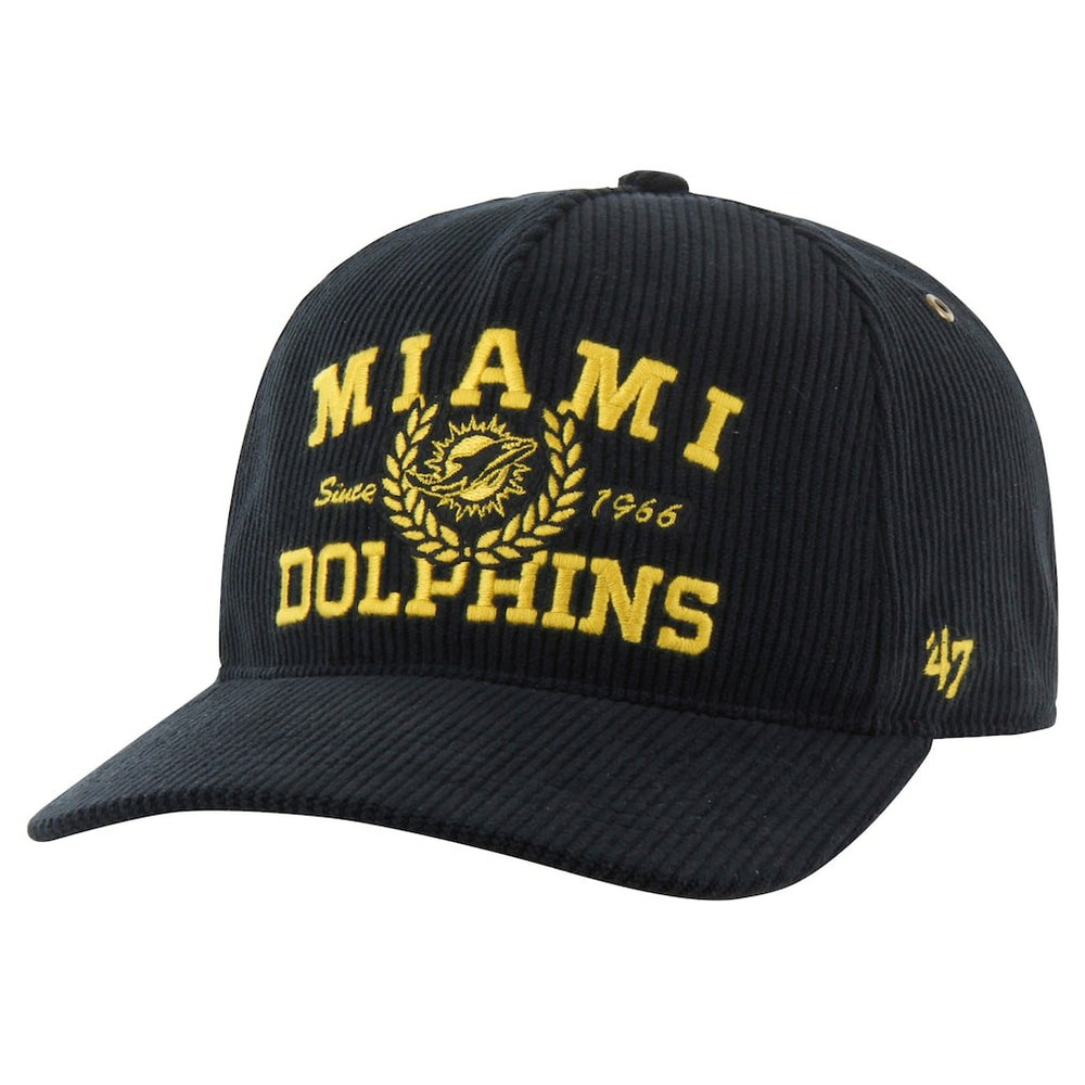 Miami Dolphins '47 Letterman Hitch Adjustable Hat - Black on sale