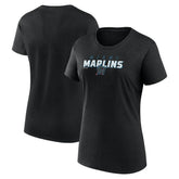 Miami Marlins Women's Lean T-Shirt Black