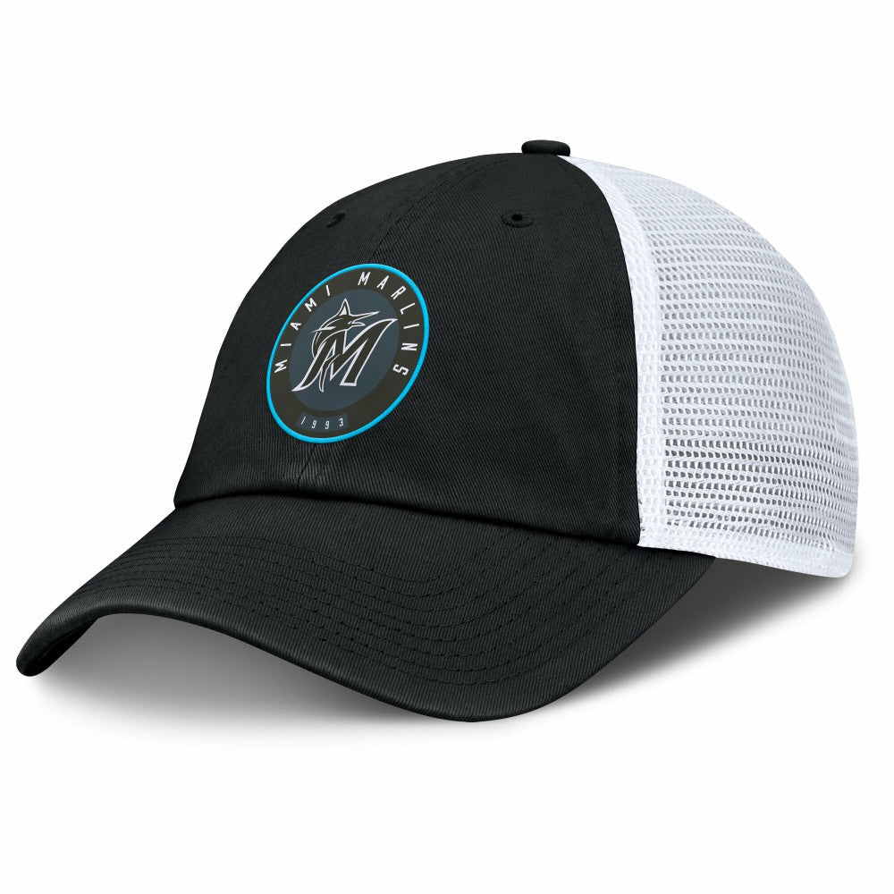Miami Marlins Averies Adjustable Hat Black/White
