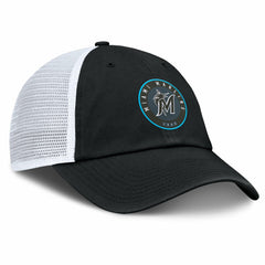 Miami Marlins Averies Adjustable Hat Black/White
