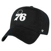 Philadelphia 76ers '47 Core Logo Clean Up Adjustable Hat - Black shop