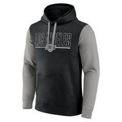 Los Angeles Kings Logo Athletic Deliver Fleece Pullover Hoodie - Black Hoodies