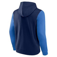 Winnipeg Jets Logo Athletic Deliver Fleece Pullover Hoodie - Navy Hoodies