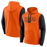 Philadelphia Flyers Logo Athletic Deliver Fleece Pullover Hoodie - Orange Hoodies