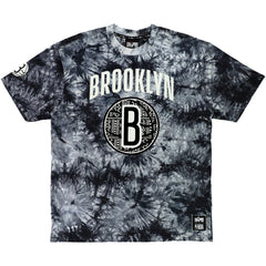 Brooklyn Nets NBA x Two Hype Unisex Culture & Hoops Tie-Dye T-Shirt - Black for sale