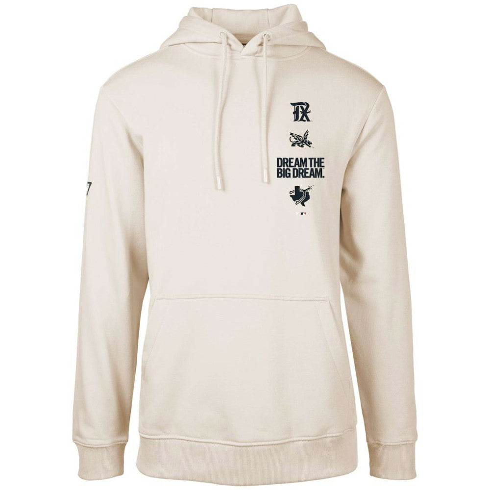 Texas Rangers Levelwear City Connect Podium Baseline Pullover Hoodie Khaki
