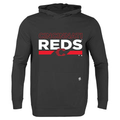 Cincinnati Reds Levelwear City Connect Relay No Hitter Pullover Hoodie Black