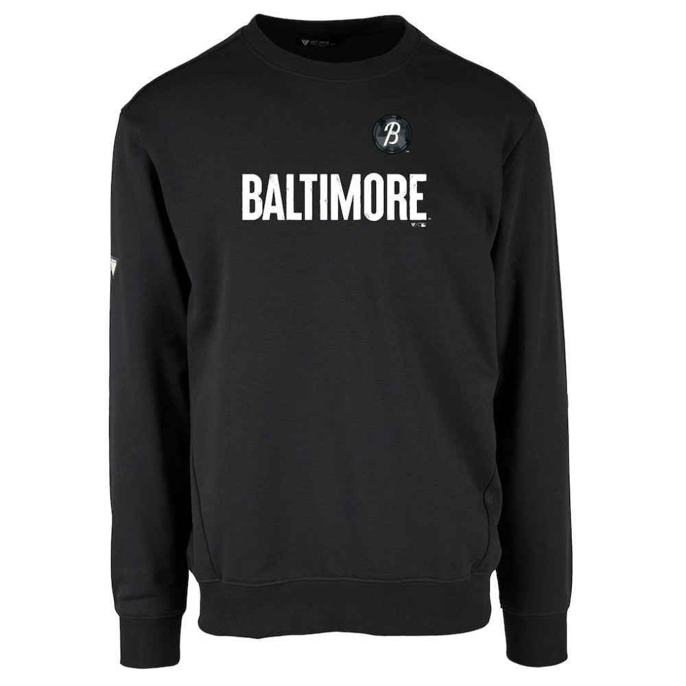 Baltimore Orioles Levelwear City Connect Zane Core Logo Pullover Sweatshirt Black
