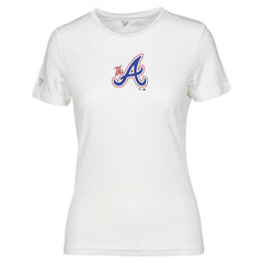 Atlanta Braves Levelwear Women's City Connect Maddox Core Logo T-Shirt White