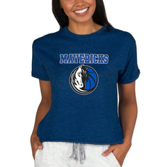 Dallas Mavericks Concepts Sport NBA Women's Concepts Mainstream Terry SS Top sale - Navy discount