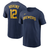 Rhys Hoskins Milwaukee Brewers Fuse Name & Number T-Shirt Navy