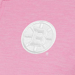 Boston Bruins Antigua Women's White Logo Mentor Quarter-Zip Jacket - Pink Jackets