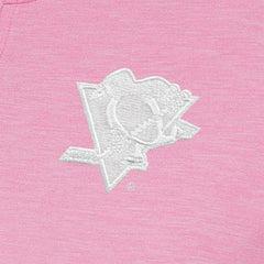 Pittsburgh Penguins Antigua Women's White Logo Mentor Quarter-Zip Jacket - Pink Jackets