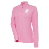 Vegas Golden Knights Antigua Women's White Logo Mentor Quarter-Zip Jacket - Pink Jackets