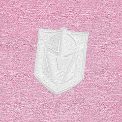 Vegas Golden Knights Antigua White Logo Hunk Quarter-Zip Pullover - Pink Pullover