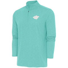 Minnesota Wild Antigua White Logo Hunk Quarter-Zip Pullover - Mint Pullover