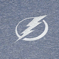 Tampa Bay Lightning Antigua White Logo Hunk Quarter-Zip Pullover - Heather Navy Pullover