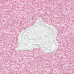 Colorado Avalanche Antigua White Logo Hunk Quarter-Zip Pullover - Pink Pullover