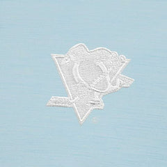 Pittsburgh Penguins Antigua White Logo Bright Quarter-Zip Pullover - Powder Blue Pullover