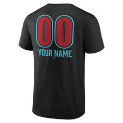 Arizona Diamondbacks Personalized Name & Number Fastball T-Shirt Black