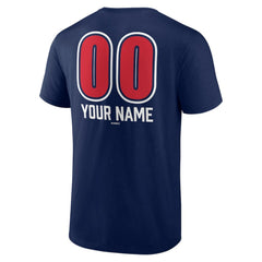 Boston Red Sox Personalized Name & Number Fastball T-Shirt Navy