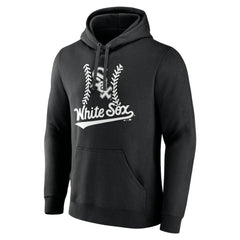Chicago White Sox Personalized Name & Number Fastball Pullover Hoodie Black
