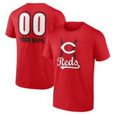 Cincinnati Reds Personalized Name & Number Fastball T-Shirt Red