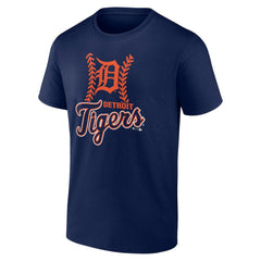 Detroit Tigers Personalized Name & Number Fastball T-Shirt Navy