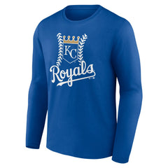 Kansas City Royals Personalized Name & Number Fastball Long Sleeve T-Shirt Royal