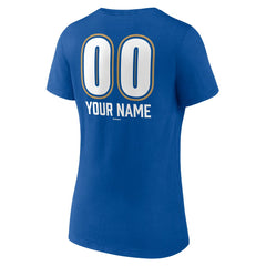 Kansas City Royals Women's Personalized Name & Number Fastball V-Neck T-Shirt Royal