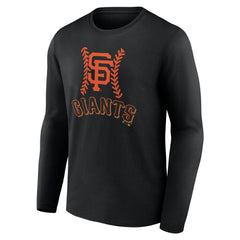 San Francisco Giants Personalized Name & Number Fastball Long Sleeve T-Shirt Black