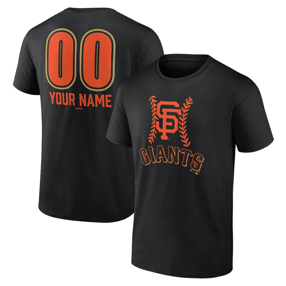 San Francisco Giants Personalized Name & Number Fastball T-Shirt Black