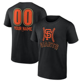 San Francisco Giants Personalized Name & Number Fastball T-Shirt Black
