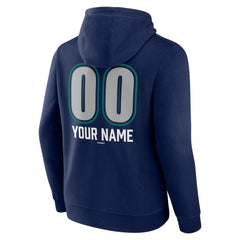Seattle Mariners Personalized Name & Number Fastball Pullover Hoodie Navy