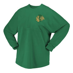 Chicago Blackhawks Fanatics Women's St. Patrick's Day Spirit Jersey T-Shirt - Kelly Green T-shirts