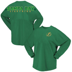 Tampa Bay Lightning Fanatics Women's St. Patrick's Day Spirit Jersey T-Shirt - Kelly Green T-shirts