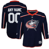 Columbus Blue Jackets Youth Home Replica Custom Jersey - Navy Jerseys