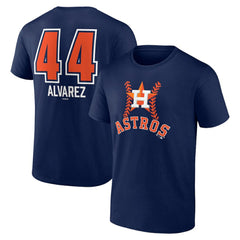 Yordan Alvarez Houston Astros Fastball Player Name & Number T-Shirt Navy