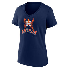Yordan Alvarez Houston Astros Women's Fastball Player Name & Number V-Neck T-Shirt Navy