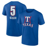 Corey Seager Texas Rangers Fastball Player Name & Number T-Shirt Royal
