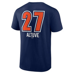 Jose Altuve Houston Astros Fastball Player Name & Number T-Shirt Navy