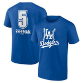 Freddie Freeman Los Angeles Dodgers Fastball Player Name & Number T-Shirt Royal