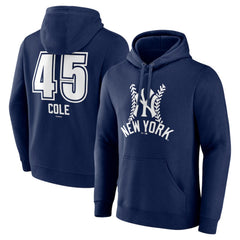 Gerrit Cole New York Yankees Fastball Player Name & Number Pullover Hoodie Navy