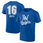 Will Smith Los Angeles Dodgers Fastball Player Name & Number T-Shirt Royal