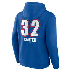 Evan Carter Texas Rangers Fastball Player Name & Number Pullover Hoodie Royal