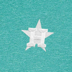 Houston Astros Antigua Hunk Quarter-Zip Top Heather Aqua