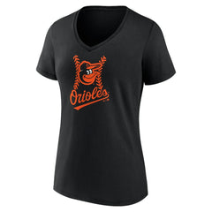 Adley Rutschman Baltimore Orioles Women's Fastball Player Name & Number V-Neck T-Shirt Black