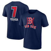 Masataka Yoshida Boston Red Sox Fastball Player Name & Number T-Shirt Navy